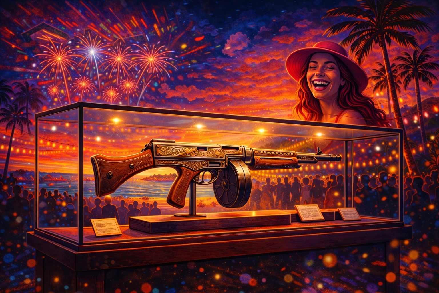 How A Vintage Tommy Gun Can Turn a Parking Spot Into a Signal Fire
