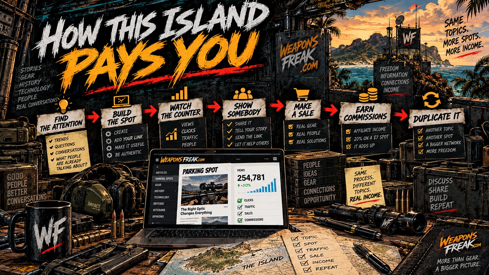 How The Island Pays You