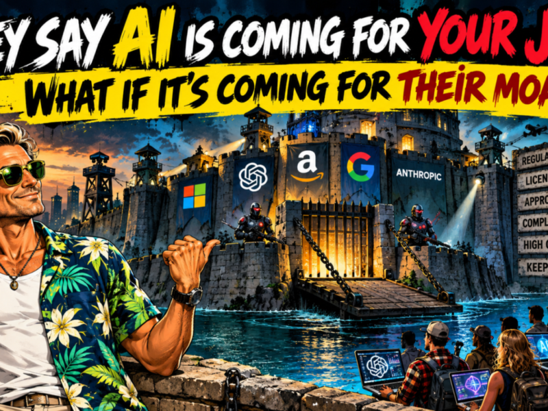 THEY SAY AI IS COMING FOR YOUR JOB. WHAT IF IT'S COMING FOR THEIR MOAT